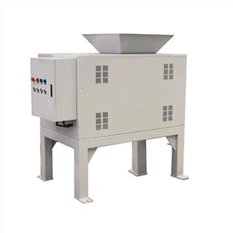 Industrial E-waste HDD Scarp Metal Plastic Two Shaft Shredder