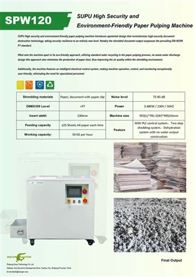 High-safety And Highly Environmentally Friendly Pulp Machines, Waste Paper Shredders That Meet Sa...